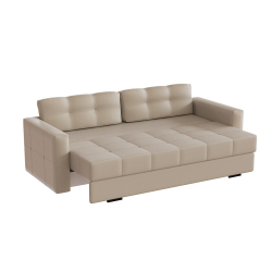 Диван раскладной Брэй, Экокожа бежевый