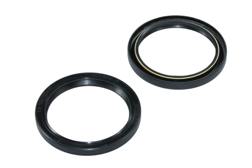 Сальник 100x125x12-2,2 коленвала МТЗ, КАМАЗ,ЧТЗ (чёрный с пружиной/NBR/простой) ГОСТ 8752-79 Балаково