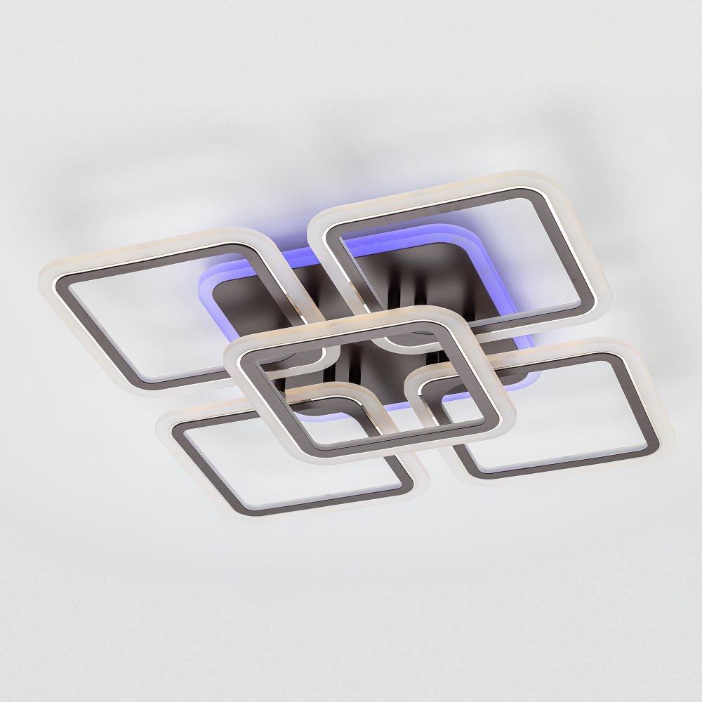 Citilux Марсель Смарт CL232A155E RGB Умная люстра Чёрная