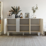 Тумба, 150х40х75, Ола, напольная, под телевизор, комод, белый / дуб шамони, Dipriz