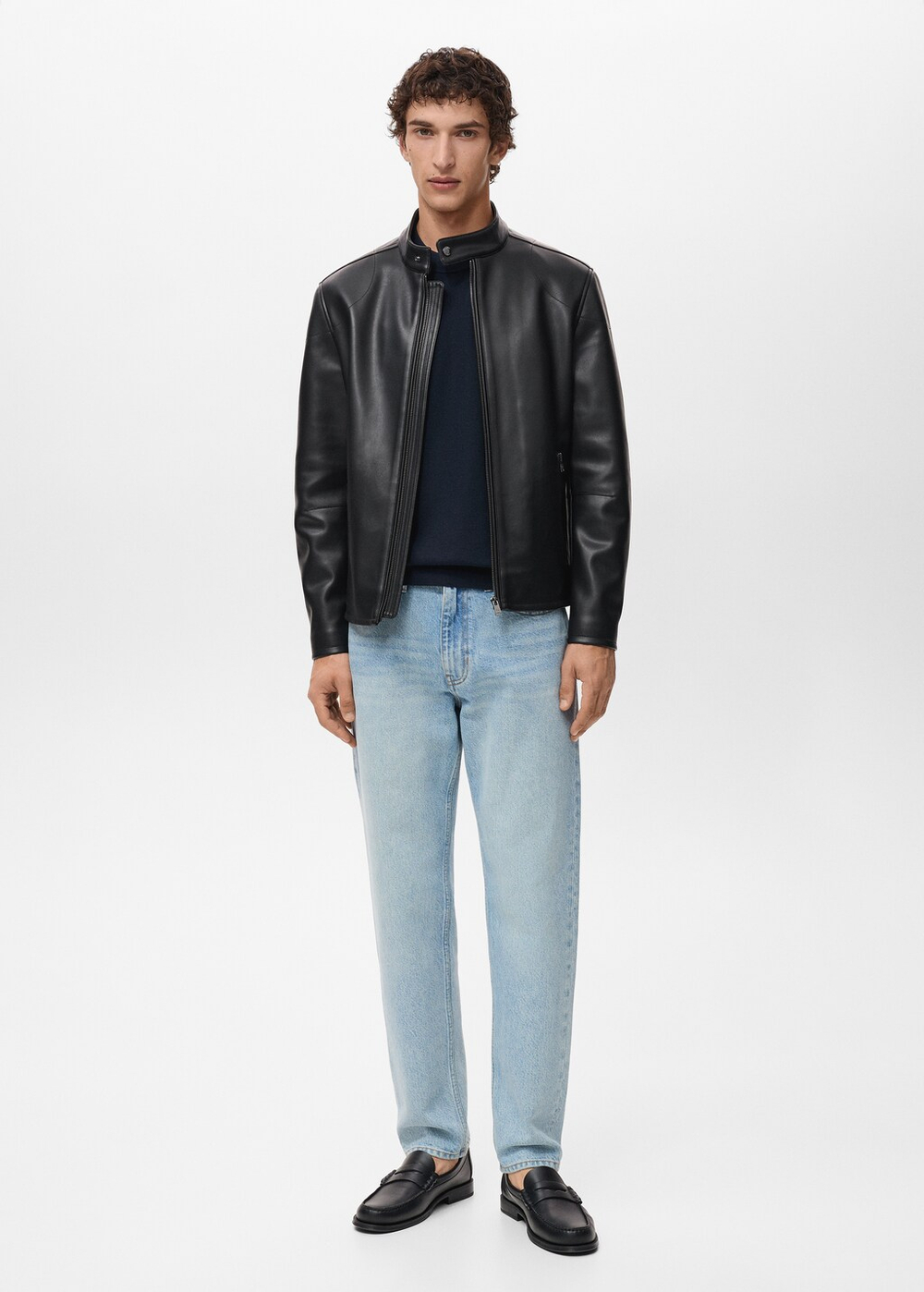 Куртка из искусственной кожи с молнией