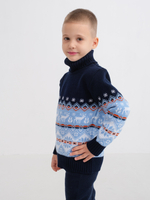 Свитер вязаный с горлом "Северное сияние"