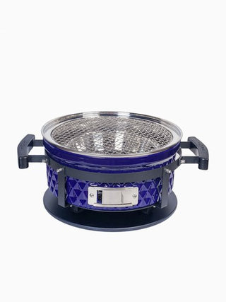 Настольный керамический гриль Diamond Egg Tabletop Grill синий, 30 см