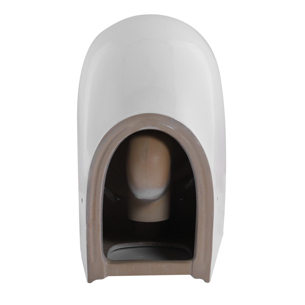 Унитаз ABBER Bequem AC1111T приставной белый, безободковый, смыв торнадо