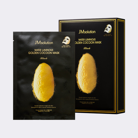 Тканевая маска для лица с протеинами золотого шелкопряда JMsolution Water Luminous Golden Cocoon Mask Plus