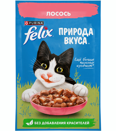 Феликс Природа вкуса Лосось в соусе 75гр.