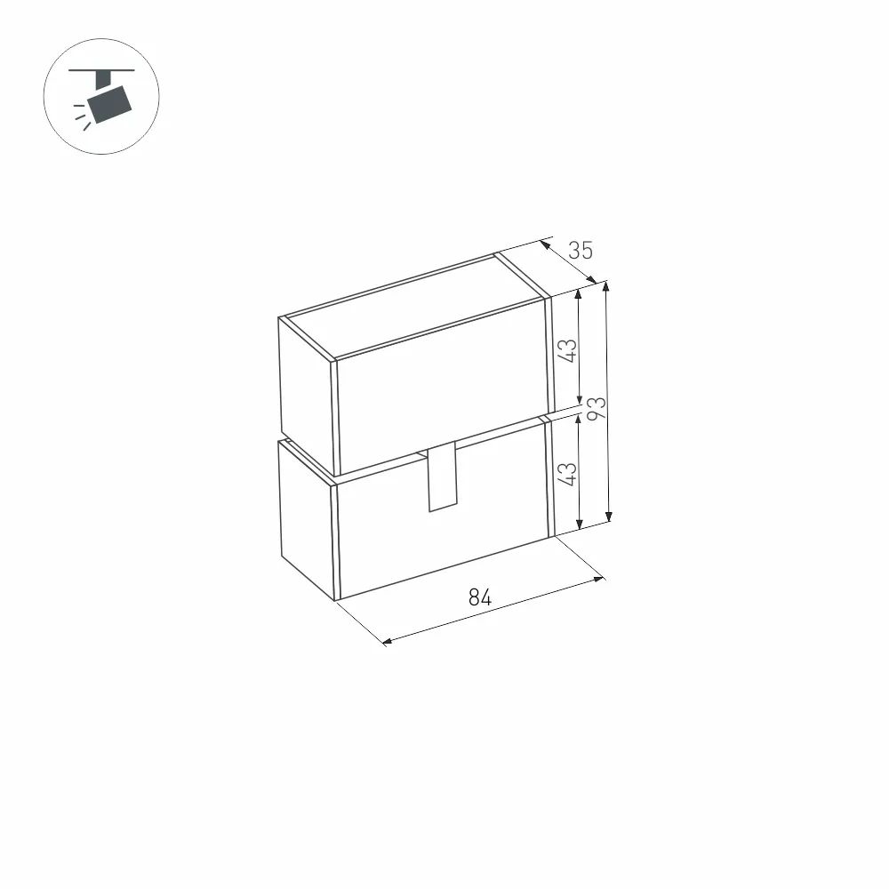 Светильник MAG-LASER-FOLD-45-S84-3W Day4000 (WH, 15 deg, 24V) (Arlight, IP20 Металл, 5 лет) 027626