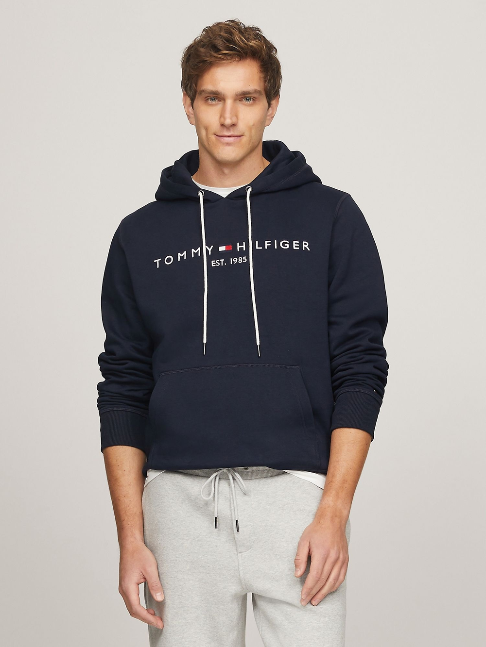 Худи Tommy Hilfiger Embroidered Tommy Logo Navy