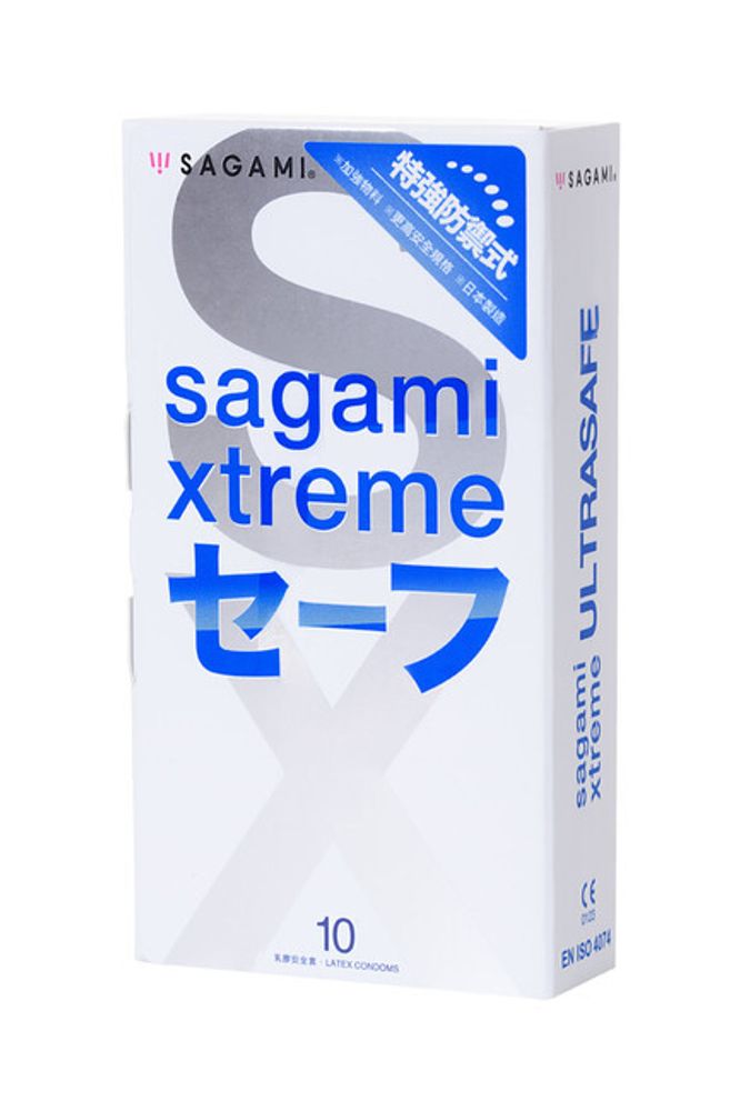 Презервативы латексные Sagami Xtreme Ultrasafe №10 (10 шт) (Цвет: прозрачный)
