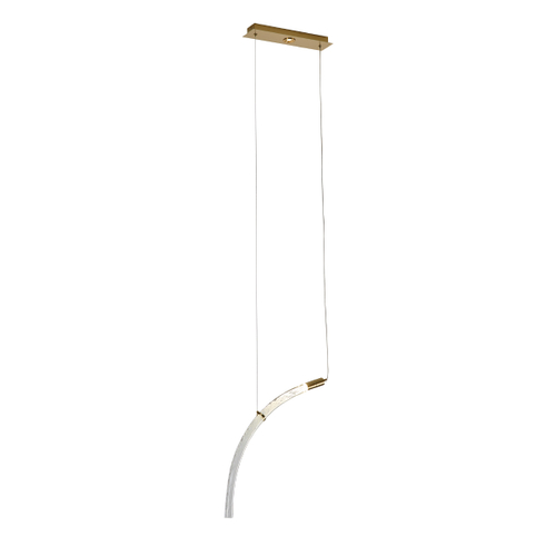 Подвесной светильник OD2412-1 gold/clear
