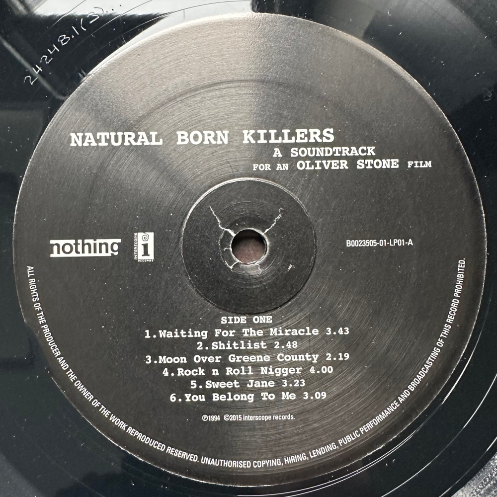 Саундтрек к фильму Прирожденные убийцы 2LP (США 2015г.)