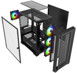 Корпус mATX Powercase Alisio Micro X4B V2 LE