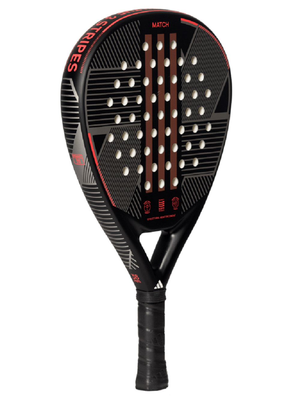 Ракетка для падел тенниса Adidas Match 3.3 - black/red