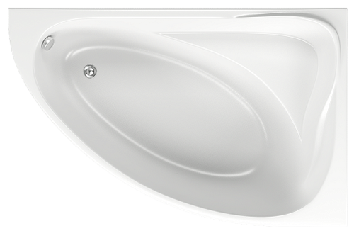 Акриловая ванна Bas Милан правая 170х110 с каркасом В 00062