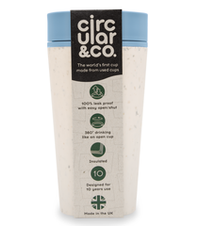 Стакан CIRCULAR&CO 355 мл Кремовый и далекий синий (CFB-12oz)