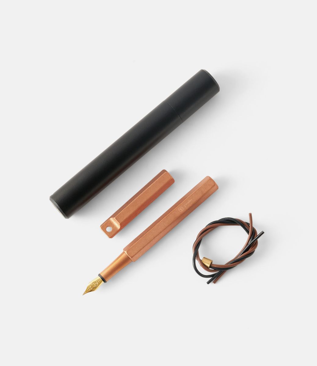 Ystudio Portable Fountain Pen Copper — портативная перьевая ручка