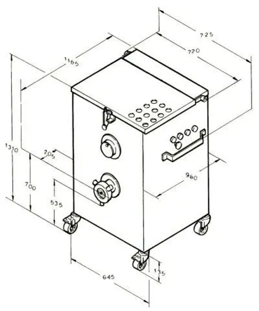 Мясорубка Koneteollisuus (KT) LM-130/A (корпус чугун., шнек нержавеющая сталь, с педалью)