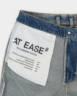 Джинсы женские прямые зеленого цвета Woman Jeans Straight Dirty Blue