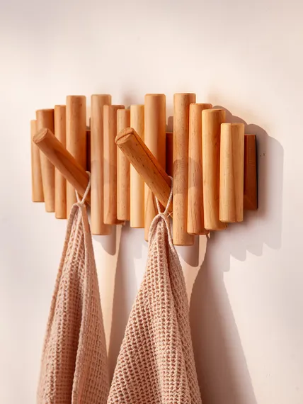 Полотенце банное из умягченной вафли кремового цвета из коллекции essential, 70x140 см