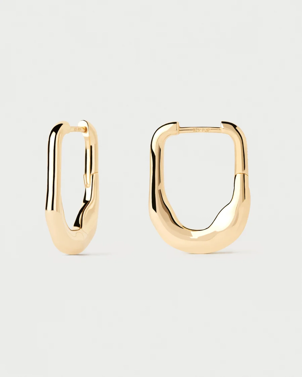 Серьги Magma Hoops серебро 925 пробы покрытое золотом