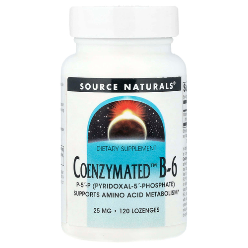 Source Naturals, Coenzymated™, витамин B6, 25 мг, 120 пастилок