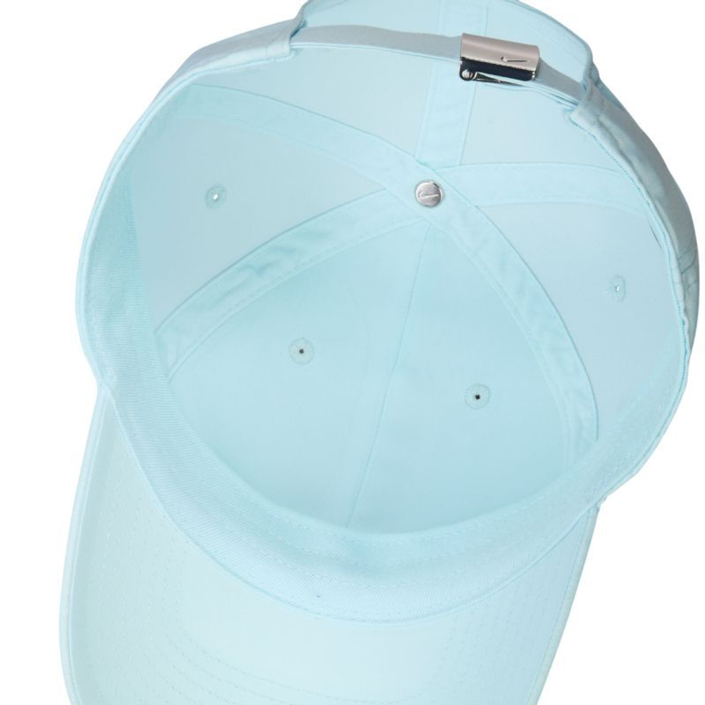 Теннисная кепка Nike Dri-Fit Club Unstructured Metal Swoosh - небесный