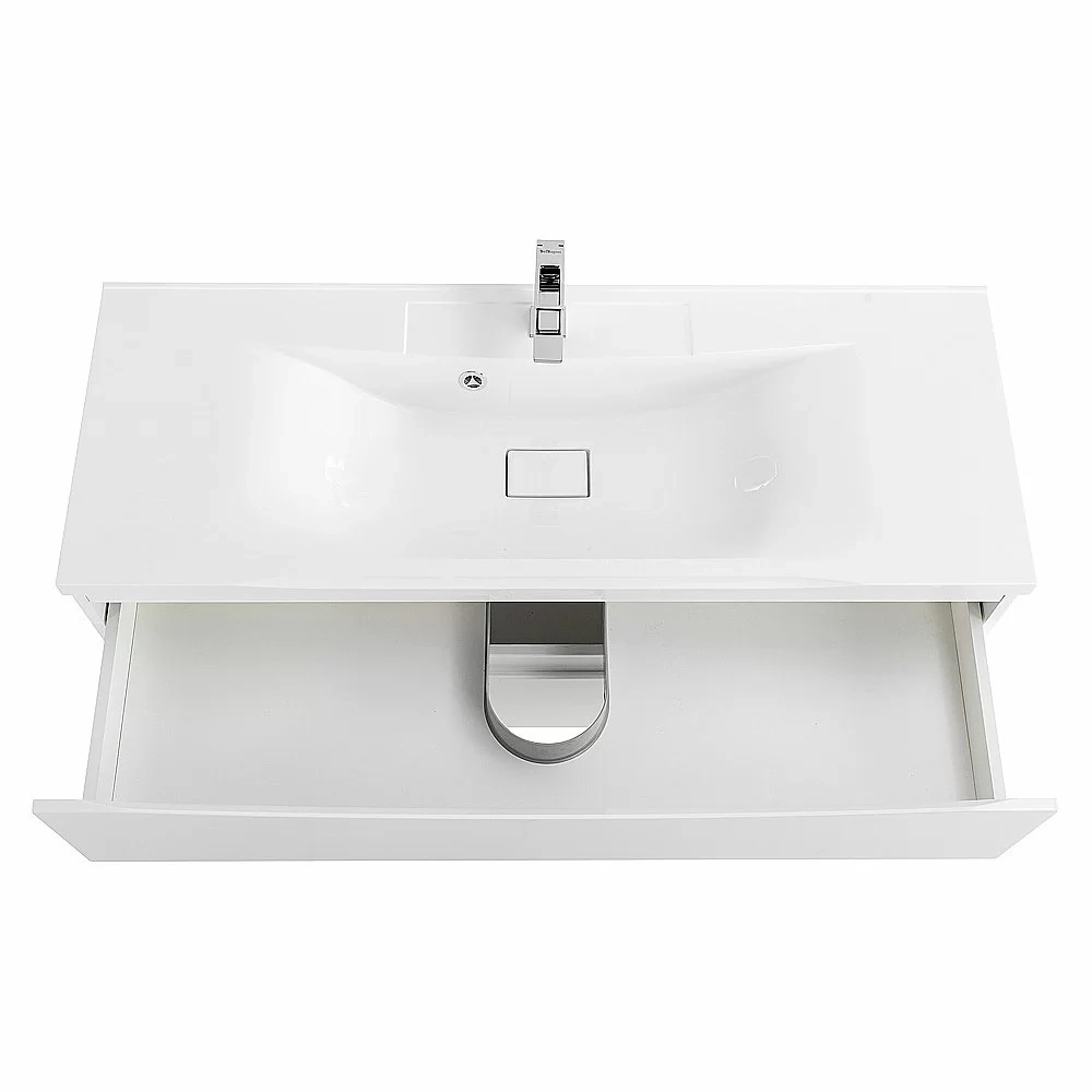 Тумба с раковиной Belbagno MARINO 120 подвесная Bianco Lucido