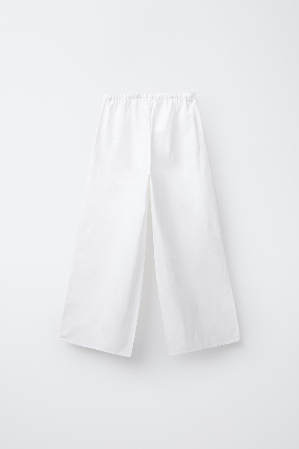 ZARA БРЮКИ ПРЯМОГО КРОЯ С ЦВЕТОЧНОЙ ВЫШИВКОЙ, БЕЛЫЙ