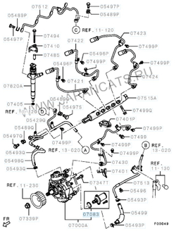 Клапан топливный Mitsubishi L200 (KB) 2006- /Pajero /Montero Sport / RVLT-1460A056
