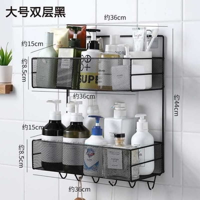 Полка подвесная. 2-х ярусная. Металл. С крючками