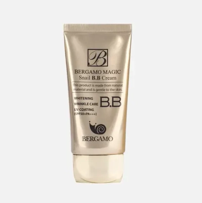 Bergamo Magic Snail BB Cream SPF 50 PA+++,Увлажняющий ВВ крем с муцином улитки 50 мл
