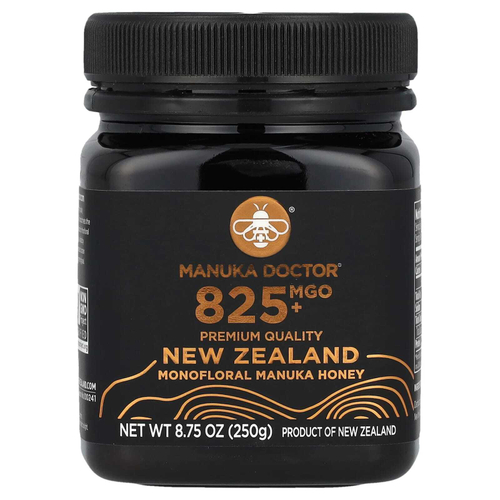 Manuka Doctor, новозеландский монофлорный мед манука, MGO 825+, 250 г (8,75 унции)