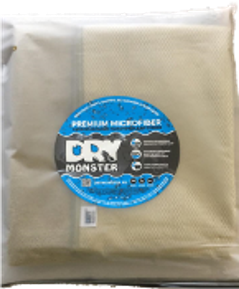 DRY MONSTER CARWASH&HOME Комплект микрофибр 3в1 (фисташковый)