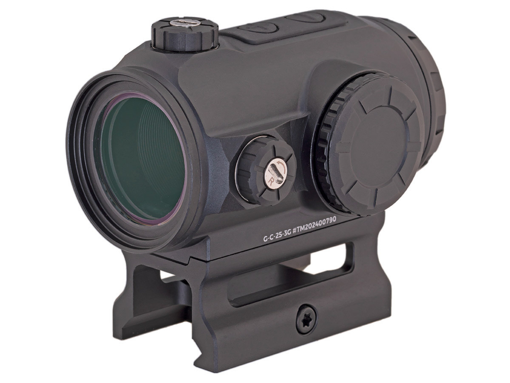 Коллиматорный прицел Gaut Tourmaline 1x25, закрытый, точка 3 МOA зелёная, Weaver (G-C-25-3G)