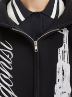 Женская Толстовка Rogue Heart Black Gun Graphic Oversized Zip Up