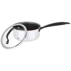 КОВШ С КРЫШКОЙ 1,4Л "IRON CHEF" AGNESS 16*7,5СМ ТЕХНОЛОГИЯ 3-PLY, НЕРЖ.СТАЛЬ 18/10