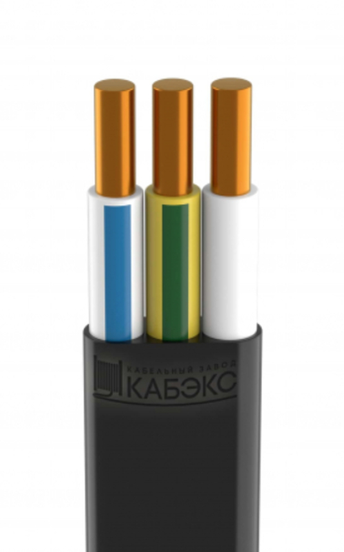 Кабель медный силовой плоский ВВГнг(А)-LS-0,66 3х2,5 (на отрез) (пог.м.)