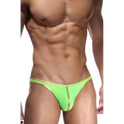 Мужские трусы слипы фуксия с салатовым Cosmos Colors L20_GP