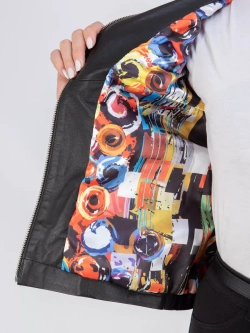 Кожаная куртка демисезонная на молнии