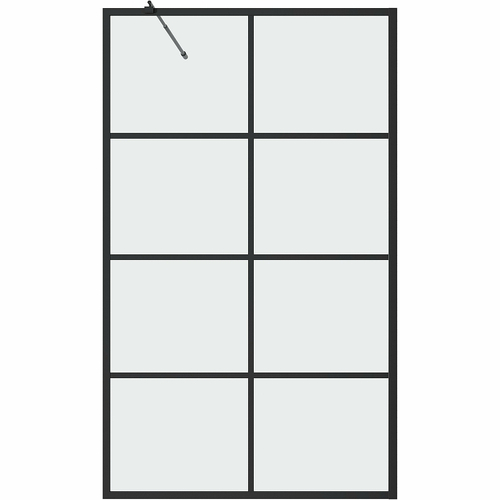 Шторка на ванну Grossman 100x150 GR-105100BLACK профиль Черный стекло прозрачное