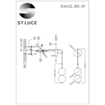 SL6112.201.07 Бра ST-Luce Золотистый/Молочно-белый LED 1*7W