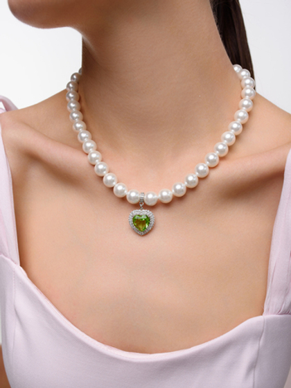 Колье "Soul Green" Silver