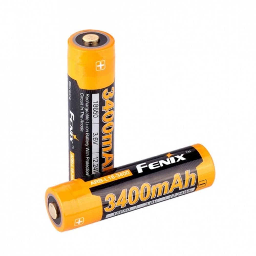 Аккумулятор 18650 Fenix 3400 mAh Li-ion, ARB-L2S