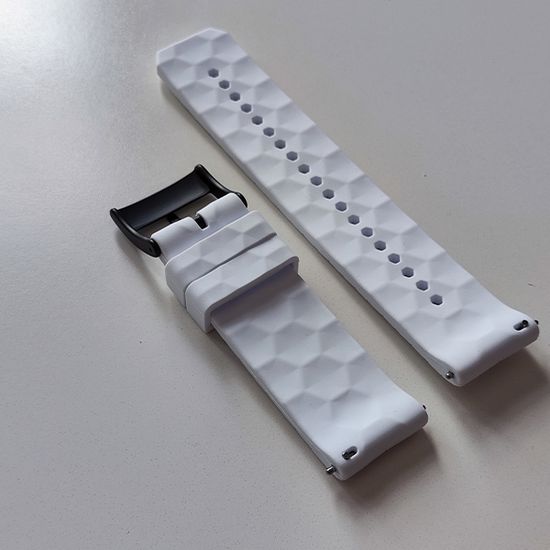 Ремешок Ranger 24 мм для Suunto 9 Baro, Suunto 7, Suunto Spartan Sport силиконовый быстросъемный (Белый)