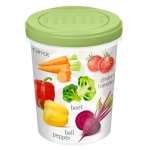 Банка с завинчивающейся крышкой 1,0л с декором (салатовый)