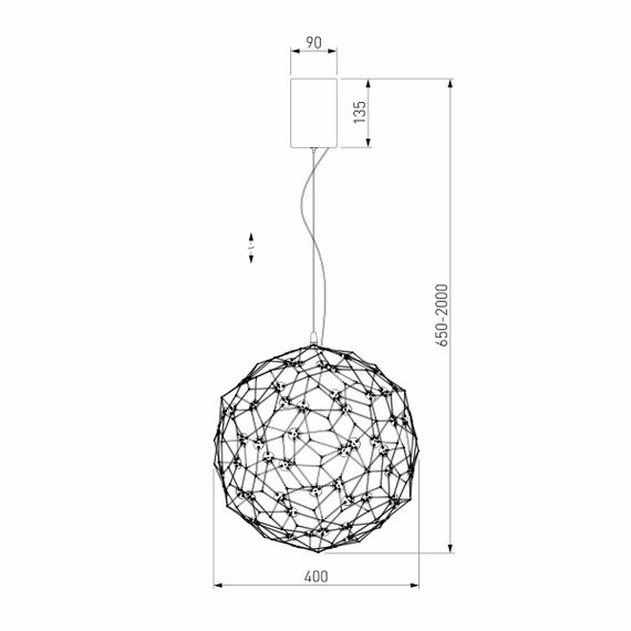 Подвесной светодиодный светильник Bogates Alioth 451/1