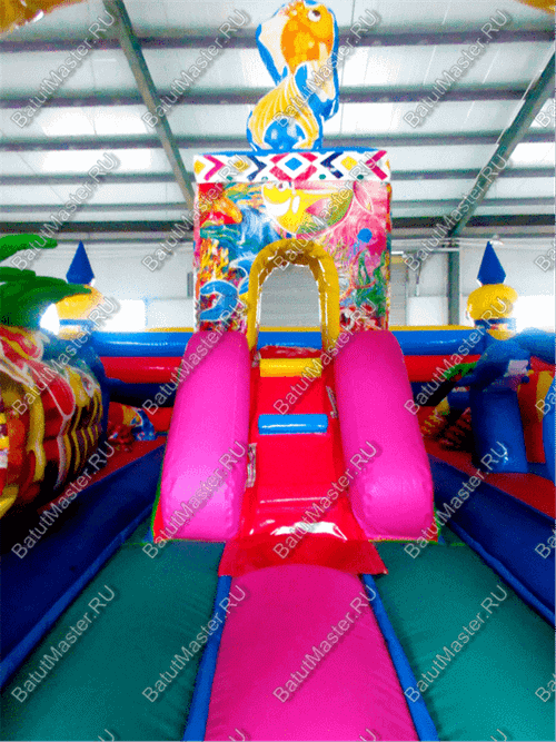 Коммерческий надувной батут "Приключения на море" 6*5*2,8 м