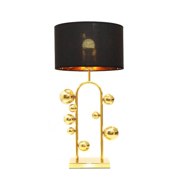 Настольная лампа Lumina Deco Fabi LDT 5528 GD+BK