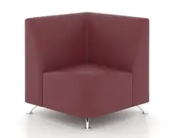 Угловой прямоугольный модуль Интер Хром