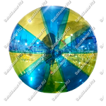 Аттракцион Водный шар ПВХ «Жёлто-синий» 1,8*1,8*1,8 м